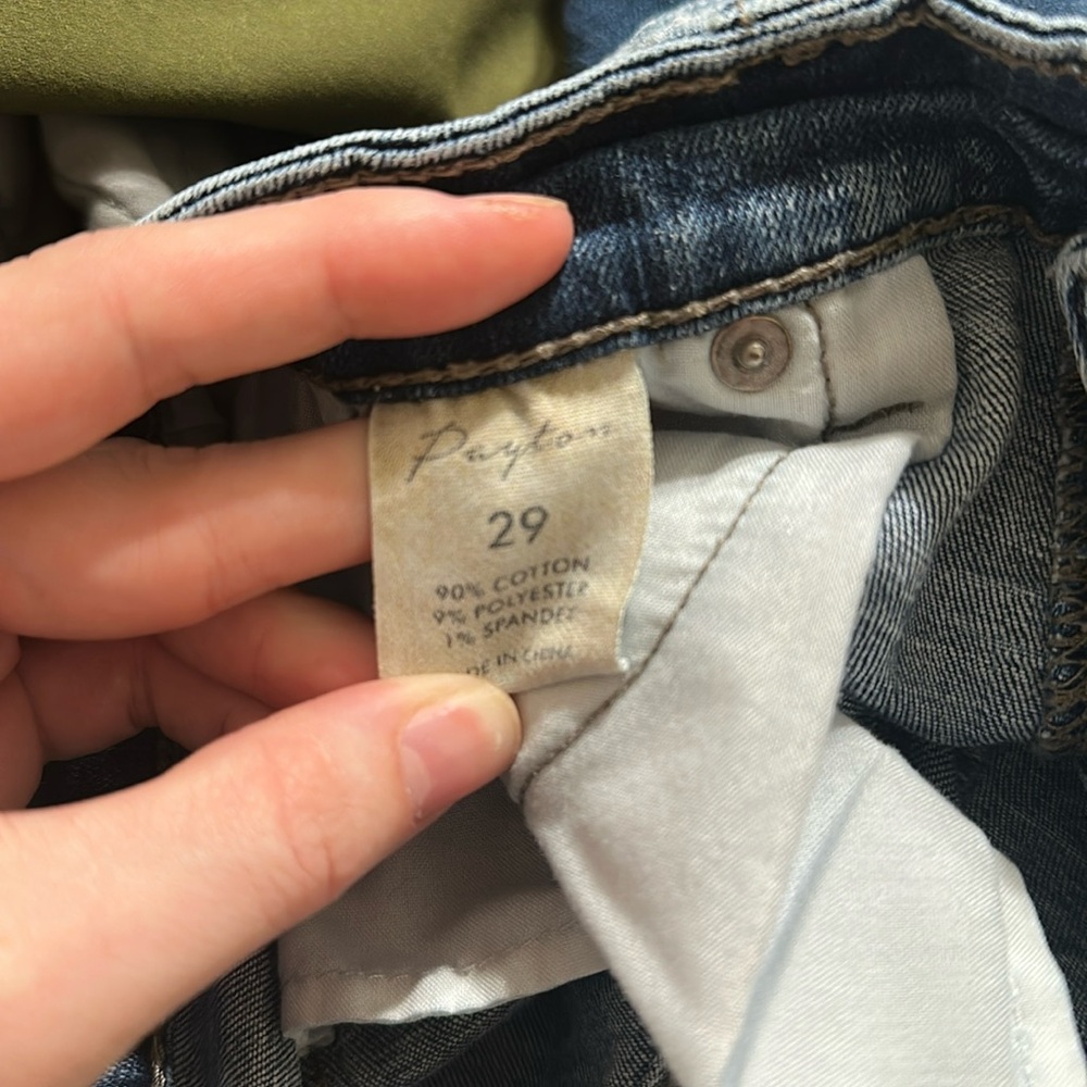 Women's Blue Denim Shorts - Picture 3 of 3